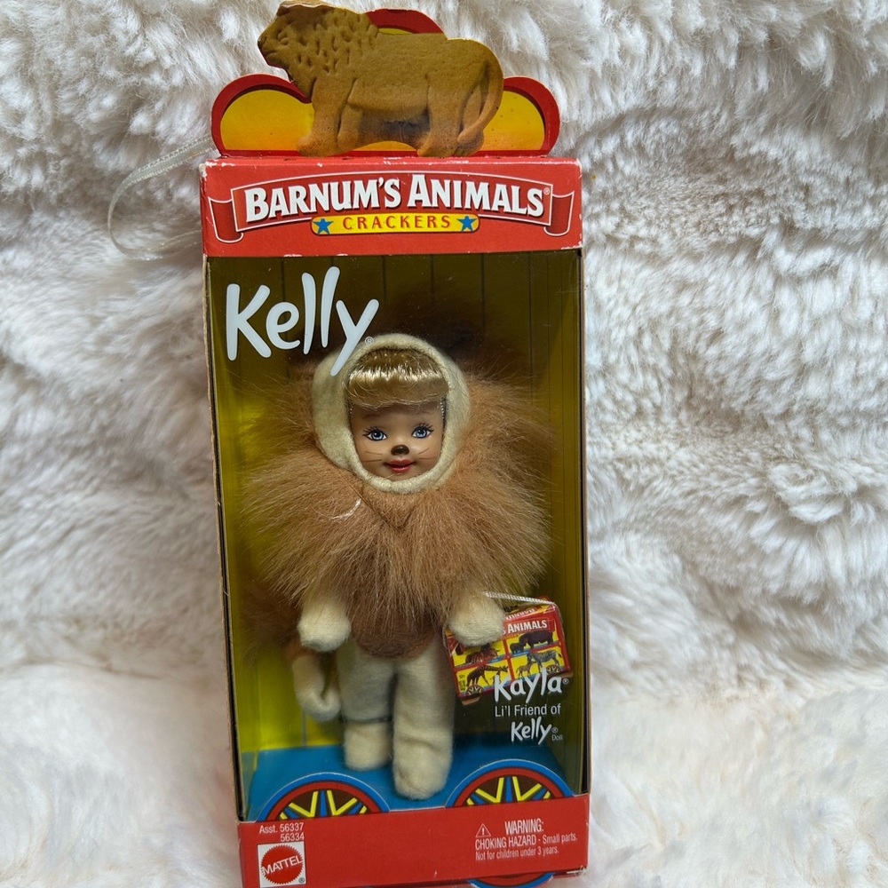 Mattel Kelly Doll in Brown and Cream Lion Outfit